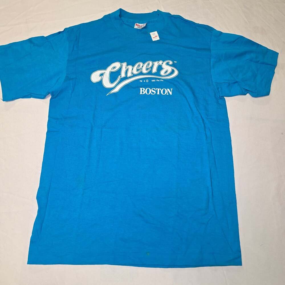 Vintage 1993 Cheers Boston TV Show Promo T-Shirt Blue Size Large NWT